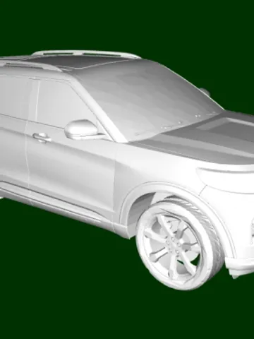 Beauty 1 3d Model Car STL 3D Printing Ford Explorer ST $9.50