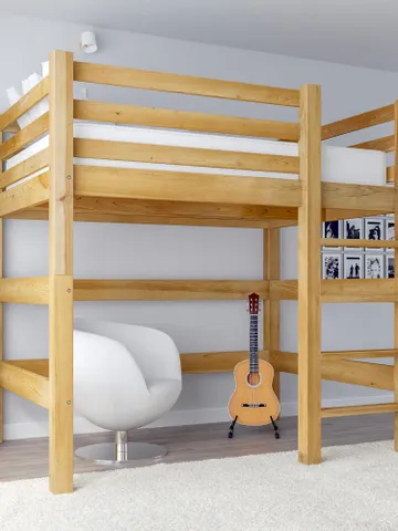 DIY PDF Queen Loft Bed Plans for Adults, Teens, Kids - Queen Loft Bed Frame Tutorial & Easy Build Guide $14.95