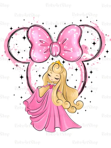All princess png clipart, watercolor princess Aurora clipart, magic kingdom illustration, Princess T-shirt design, Aurora tshirt design $2.00