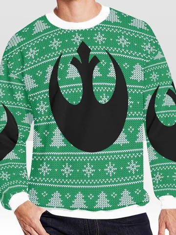 Rebel Resistance Ugly Christmas Sweater, Christmas Sweatshirt $60.00
