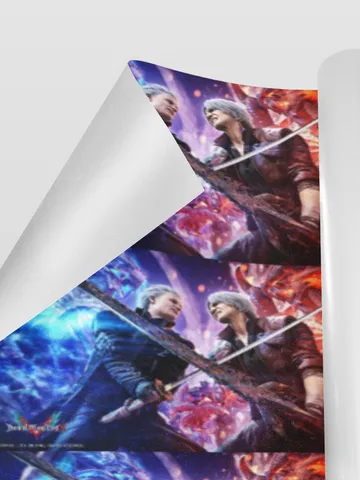 Dante vs Vergil Devil May Cry Gift Wrapping Paper 58"x 23" (1 Roll) $24.97