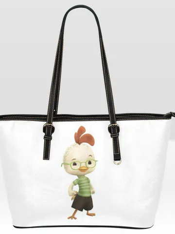Chicken Little Leather Tote Bag $60.00