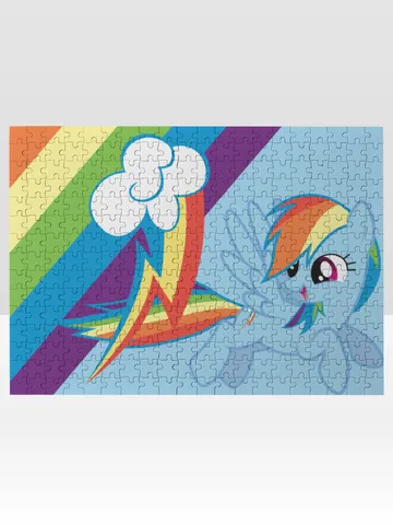 Rainbow Dash Jigsaw Puzzle Wooden $36.00