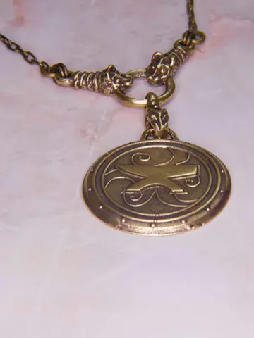 Amulet of Zenithar / The elder Scrolls jewelry / Skyrim, oblivion, morrowind cosplay / Handmade amulet /Geek Gif $69.00