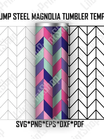 Tangram tumbler Template svg for 24 oz Plump Steel Magnolia, Tangram Straight Tumbler cut file digital instant download $2.36