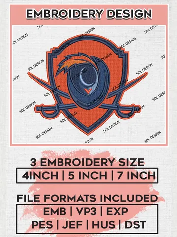 Virginia Cavaliers Mascot Embroidery Designs, NCAA Logo Embroidery Files, NCAA Virginia Cavaliers Logo, NCAA Embroidery Designs, Machine Embroidery Designs, Digital Download $6.99