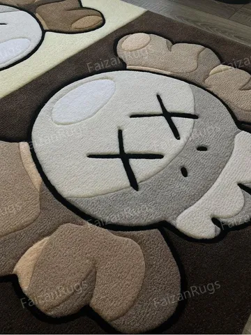 Buy 8x10 Kaws Handmade 100% Wool Case Rugs & Carpets, Handmade Carpet For Living Room, Dining Room, Hallway, Multiroom Carpets. $516.06