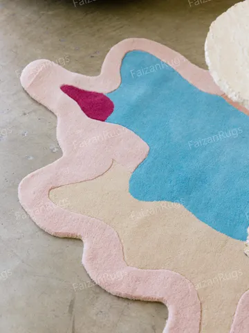 Franky Hand Tufted 100% Pure Woolen Area Rug For Hall Kitchen Living Room Bed Room Bath Room Dining Room Kids Room Rugs. $508.88