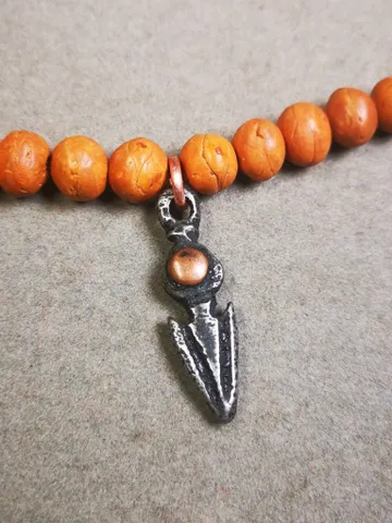 Gandhanra Handmade Tibetan Mala Amulet, Phurba Pendant for Prayer Beads,Necklace,Bag Hanging Accessories,Made of Cold Iron,1.3" × 0.35" $29.99