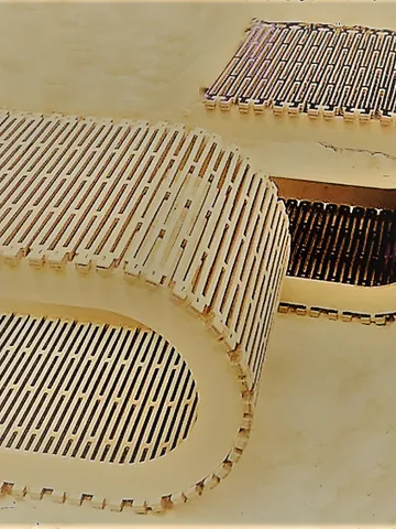 Digital Template Cnc Router Files Cnc Parametric Stooll Files for Wood Laser Cut Pattern $6.50