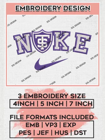 Nike St Thomas Minnesota Tommies Machine Embroidery Design, NCAA St Thomas Minnesota Tommies Embroidery Design files, NCAA Embroidery Designs, NCAA Machine Embroidery Designs, Digital Download