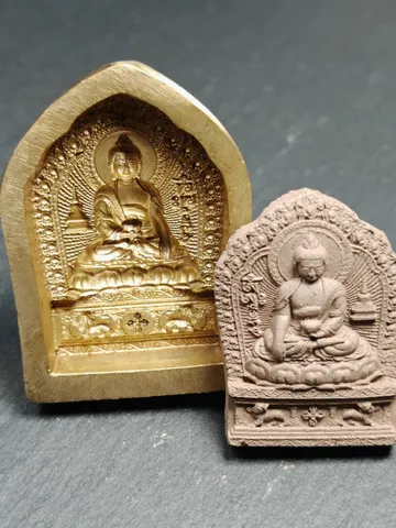 Shakyamuni Tsa Tsa Mold,Old Version 5cm Height,Gandhanra Unique Tibetan Buddha Statue Mould For Making Clay Statue,Tsha Tsha $129.99
