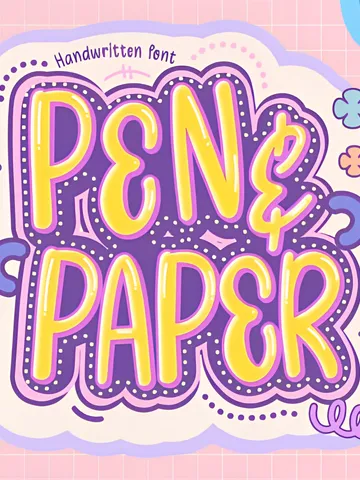 Pen and Paper Font $0.00