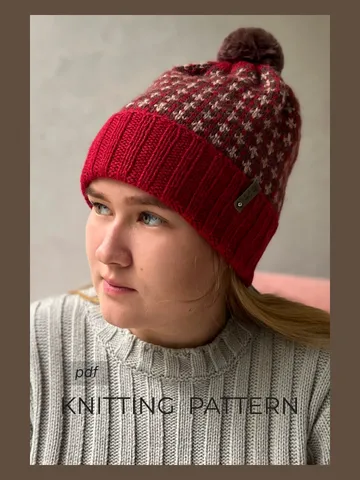 Knitting hat pattern/ Digital download $3.00
