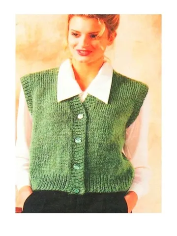 Waistcoat women ladies waistcoat knitting pattern pdf , easy waistcoat $6.68