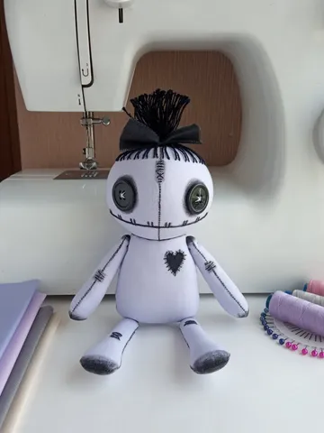 Handmade Goth Doll - Purple $63.00