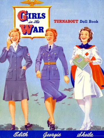 Paper Doll Girl at War Digital Download PDF $2.50