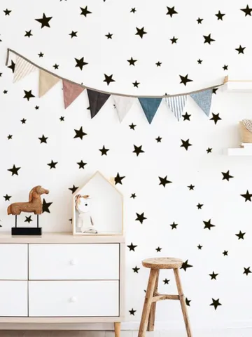 Star Wall Decals - Gold Star Decals, Nursery Wall Decals, Star Wall Stickers, Removable Wall Decals, Kids Wall Decor ,Nursery Decor ga49) $23.99