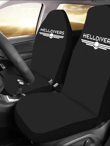 Helldivers game Car Seat Covers Set of 2 Universal Size $69.97