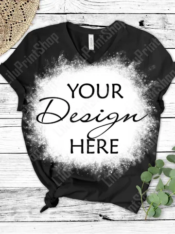 Bleach shirt Mockup 3005 Bella Canvas Black tshirt mock up Black Bella canvas bleached mockup Black shirt mockup download Black bleach shirt $2.71