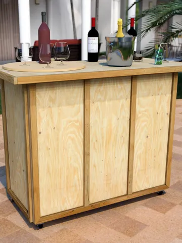 DIY PDF Folding Bar, Collapsible Bar, Portable Bar, Foldable Bar Plan, Coffee Bar, Birthday Bar, Event Bar, Food Bar Plan $10.95