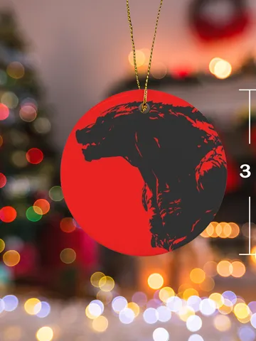 Godzilla Christmas Ceramic Ornament $30.00