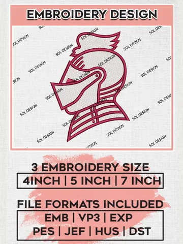 Bellarmine Knights Embroidery Designs, NCAA Logo Embroidery Files, NCAA Bellarmine Knights Logo, NCAA Embroidery Designs, Machine Embroidery Designs, Digital Download $6.99