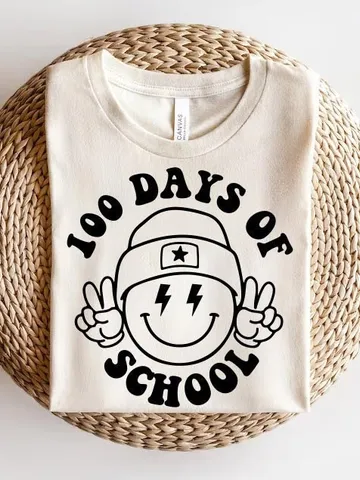 100 days of school SVG, Happy 100 days SVG, Retro Smiley Face Png, 100 days Teacher Shirt, Svg Files for Cricut $4.46