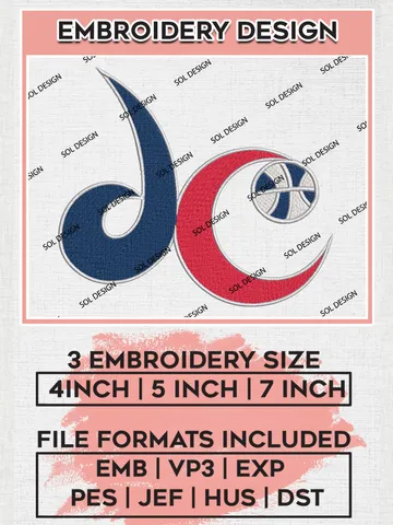 WNBA Washington Mystics Embroidery Designs, WNBA Washington Mystics Team Logo Embroidery, Basketball Team Logo Emb Files, Taylor Album, 3 sizes, Machine embroidery Files, Digital Download $6.99
