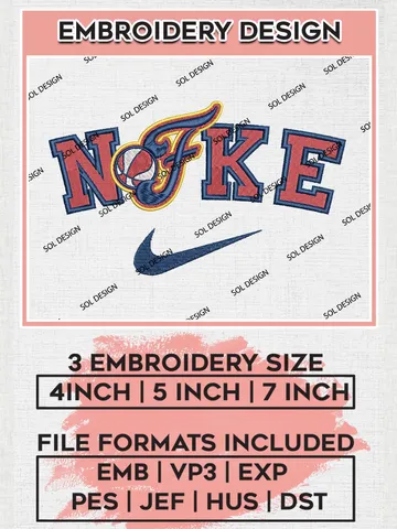 Nike WNBA Indiana Fever Logo Embroidery Files, WNBA Indiana Team Embroidery Designs, Basketball Teams, 3 sizes, Machine embroidery designs, Digital Download $6.99