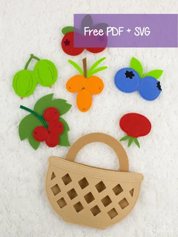 Felt Berries Free Pattern $0.00