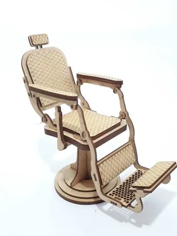Digital Template Cnc Router Files Barber Chair Cnc for Wood Laser Cut Pattern $7.50