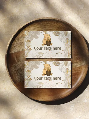 Editable Food Label Hundred Acre Wood First Birthday party food label; Winnie the Pooh Party; Classic Pooh Party Birthday ; wg4
