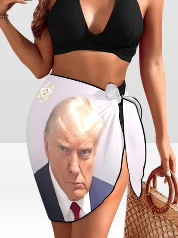 Trump Mugshot Beach Sarong Wrap $29.97