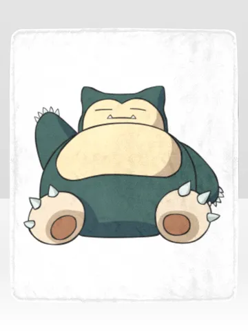 Snorlax Blanket Lightweight Soft Microfiber Fleece $48.00