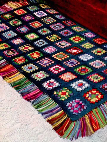 Crochet Pattern Vintage Afghan Granny Digital Download PDF $1.90