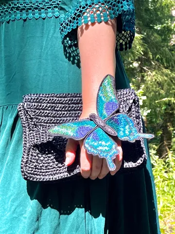 Machine Embroidery Design “Emerald Butterfly” 3D $8.08