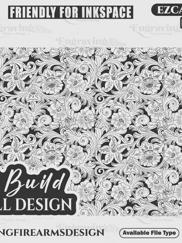 Engraving Firearms Design Seamless Scroll Pattern Full Build $49.99