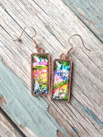 Claude Monet Flower Garden Earrings $39.28