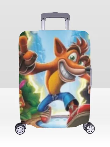 Crash Bandicoot Luggage Cover $30.00