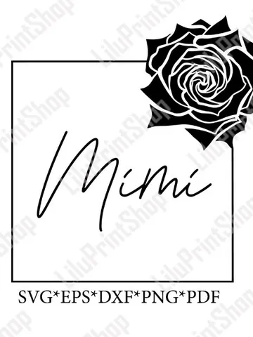 Mimi svg, Grandma sign clipart for sublimation, grandmother cut file for cricut, digital instant download for shirt $2.71
