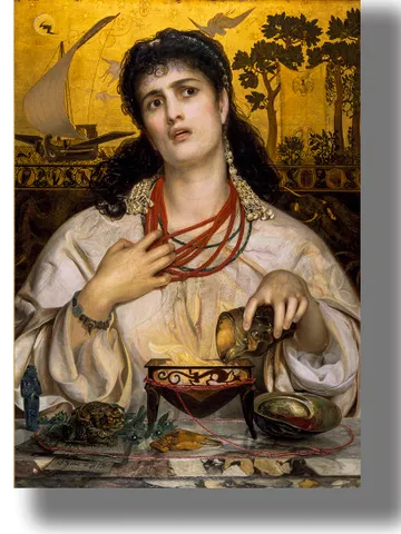 The Greek sorceress Medea performs a magical ritual. $21.00