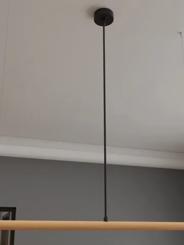 Wooden LED linear pendant light, wood chandelier, hanging lamp $220.00