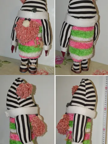 Handmade Christmas Gnome Gift Decor Scandinavian Christmas doll Beetlejuice