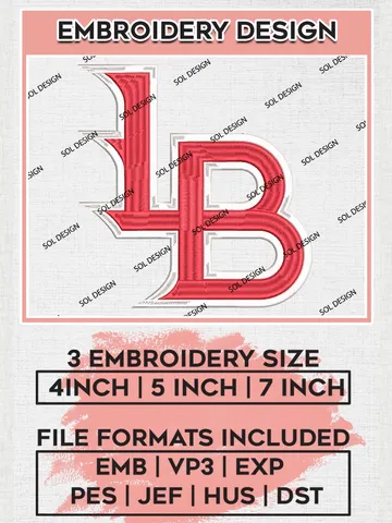 MiLB Louisville Bats Embroidery Design Files, MiLB Louisville Bats Logo, Minor League Baseball Logo Embroidery Designs, MiLB embroidery designs, Machine embroidery designs, Digital Download $6.99