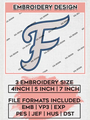 MiLB Fredericksburg Nationals Embroidery Design Files, MiLB Fredericksburg Nationals Logo, Minor League Baseball Logo Embroidery Designs, MiLB embroidery designs, Machine embroidery designs, Digital Download $6.99