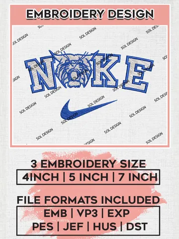 Nike Kentucky Wildcats Machine Embroidery Design, NCAA Kentucky Wildcats Embroidery Design Design files, NCAA Embroidery Designs, NCAA Machine Embroidery Designs, Digital Download