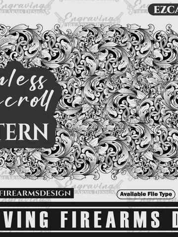 Engraving Firearms Design Seamless Scroll Pattern Full Build $49.99