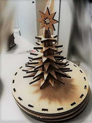 Digital Template Cnc Router Files Cnc Christmas Tree Files for Wood Laser Cut Pattern $7.50