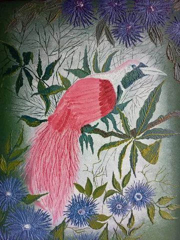 Pink bird. $300.00